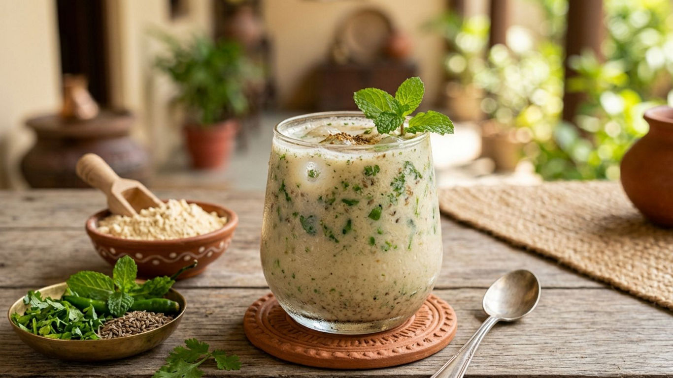 Sattu Buttermilk Gazpacho: Cooling Protein-Rich Summer Drink